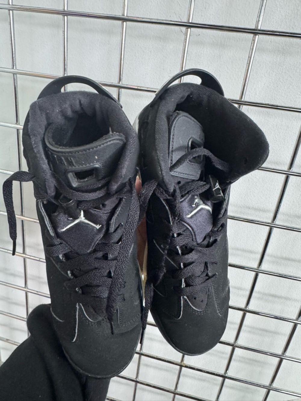 Nike Air Jordan 6 Retro GS Chrome Black Silver DX2835-001 Size 6.5Y Sneaker Shoe - Picture 11 of 11